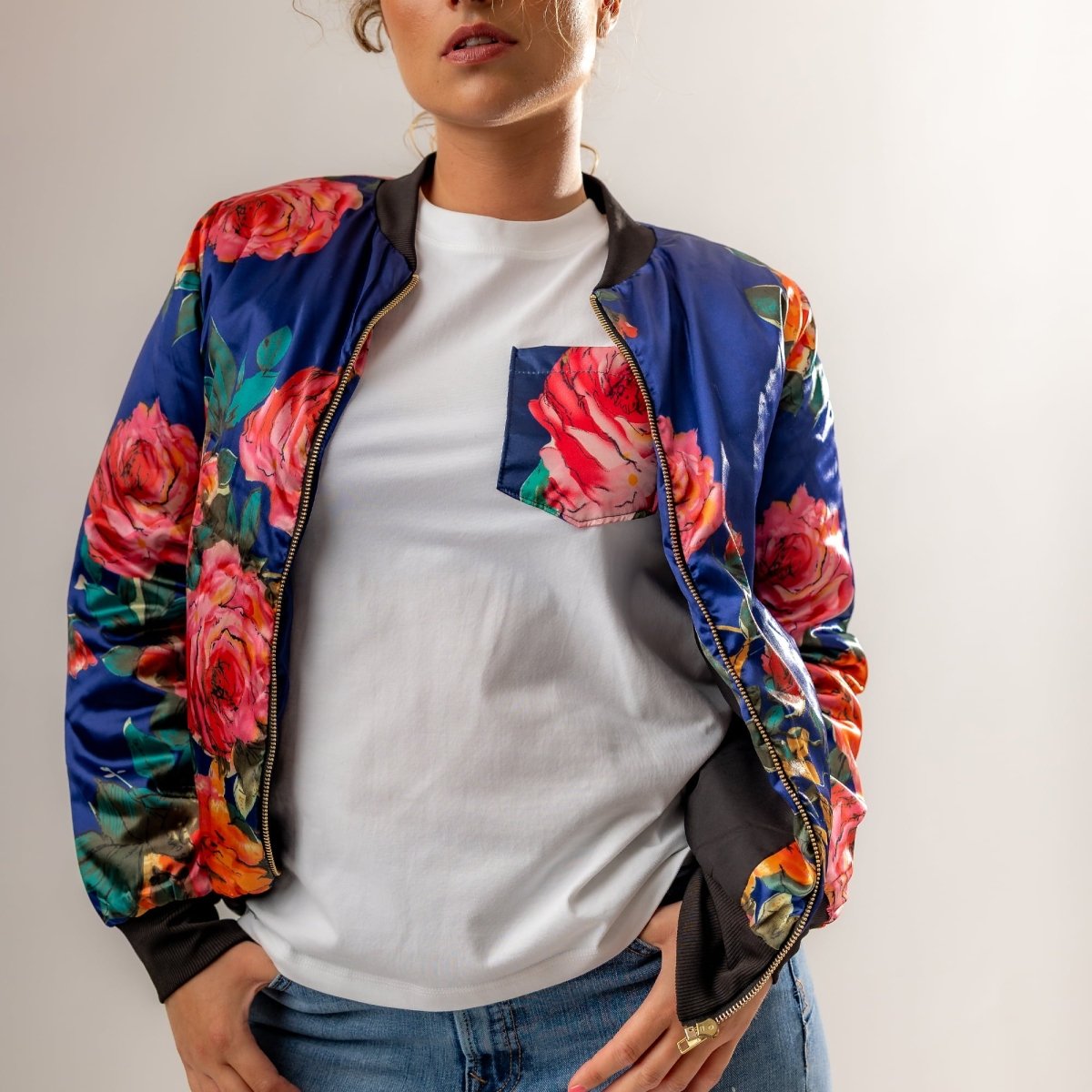 Bomberjack Satijn – Santorini Edition - Kimomi
