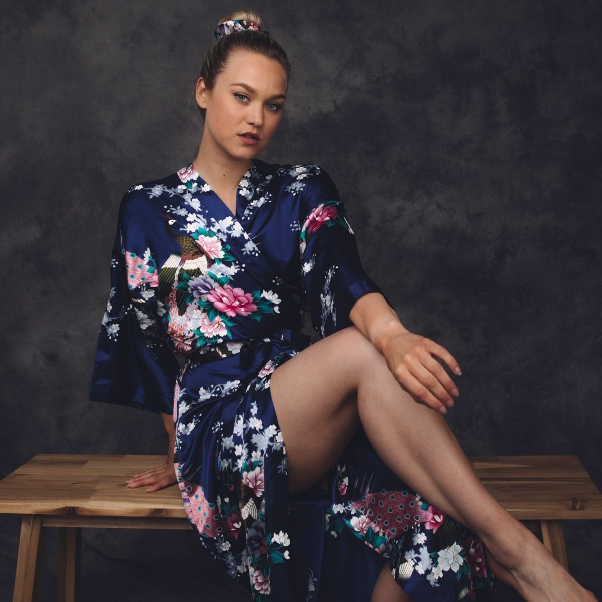 Kimono Dames Satijn - Morning Glory - Kimomi