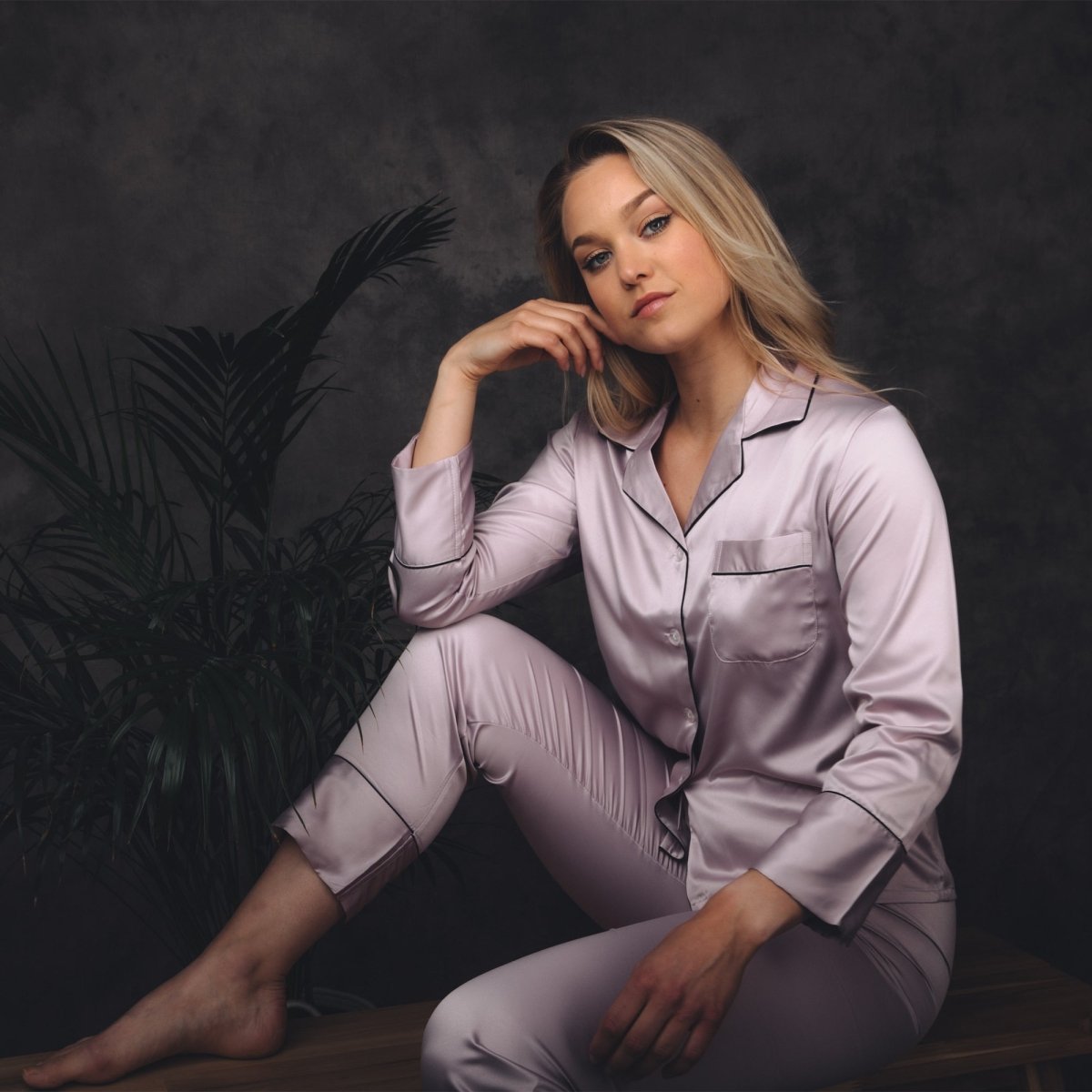 Pyjama Dames Satijn - Soft Chill Classic - Kimomi