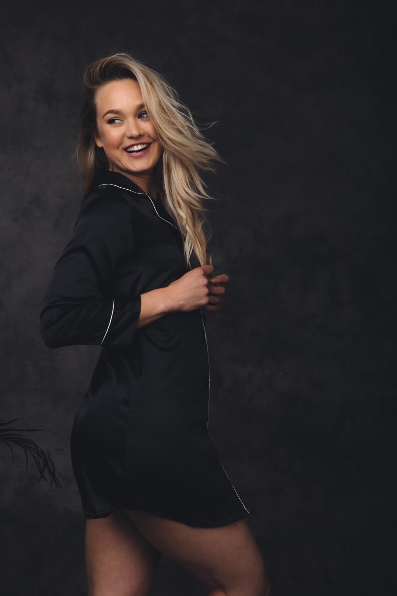 Pyjama Shirt Dames Satijn - Classic Dream - Kimomi
