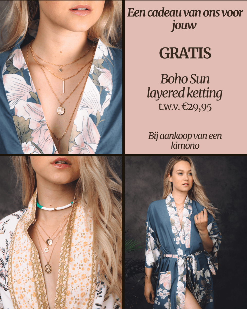 Boho Sun Layered Kettingset - Kimomi