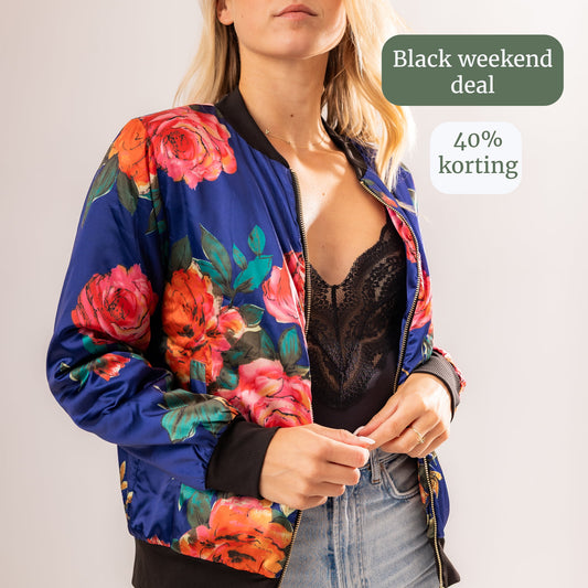 Satin Bomber Jacket – Santorini Edition