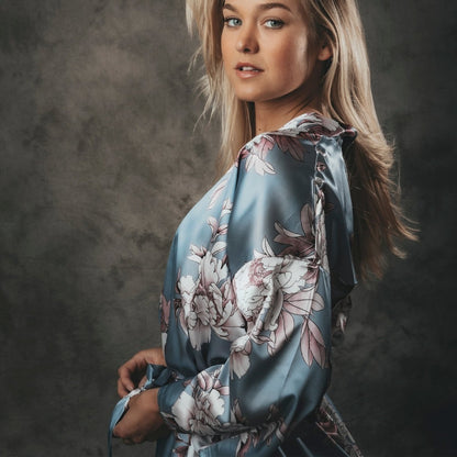 Kimono Dames Satijn Floral Dream - Kimomi