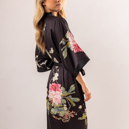 Kimono Dames Satijn - Kuro Grace - Kimomi