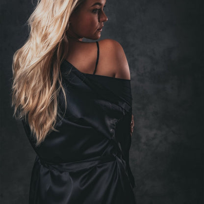 Kimono dames Satijn - Long Lace - Kimomi