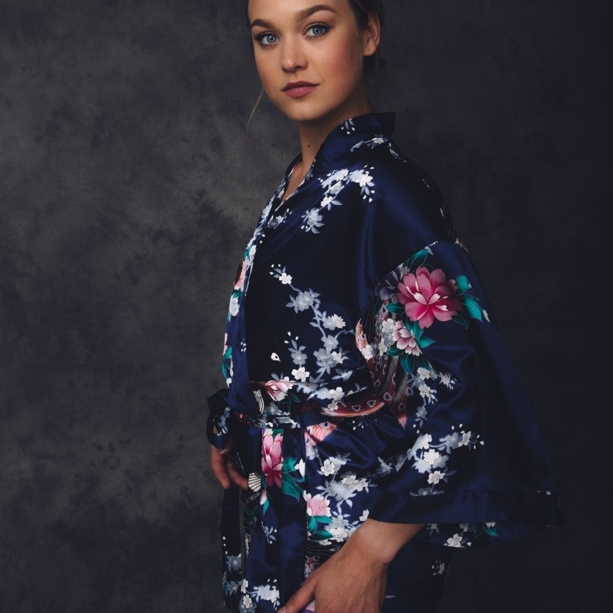 Kimono Dames Satijn - Morning Glory - Kimomi