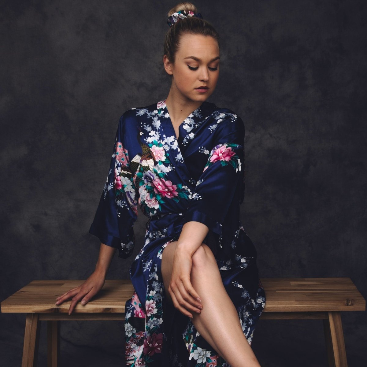 Kimono Dames Satijn - Morning Glory - Kimomi