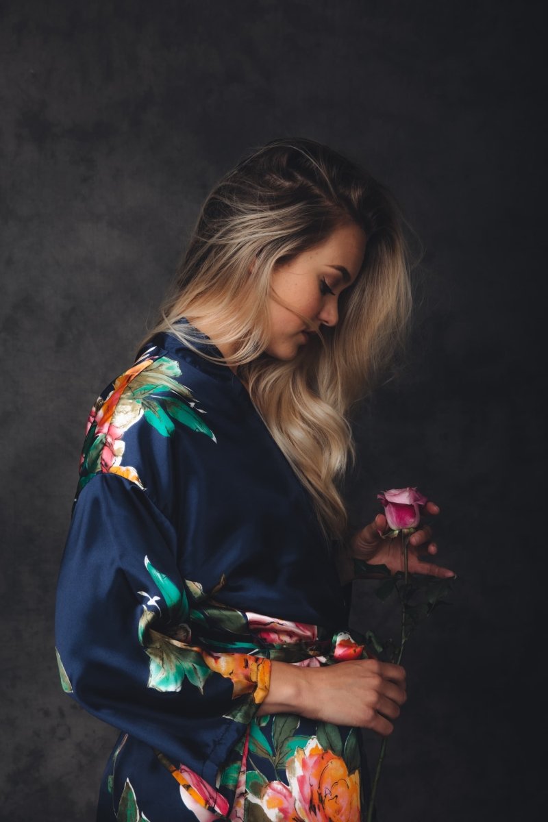 Kimono Dames Satijn – Santorini - Kimomi