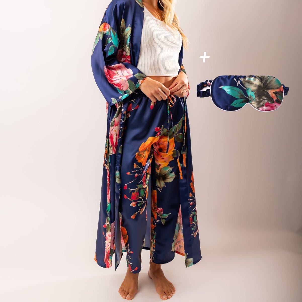 Kimono Dames Satijn - Santorini - Kimomi