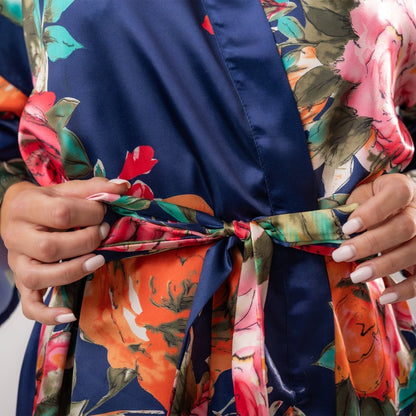 Kimono Dames Satijn - Santorini - Kimomi