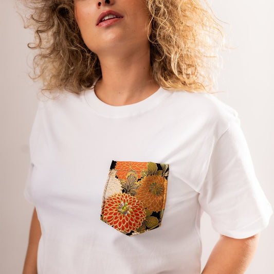 Kimotee Treasures - Golden Kiku T-shirt - Kimomi