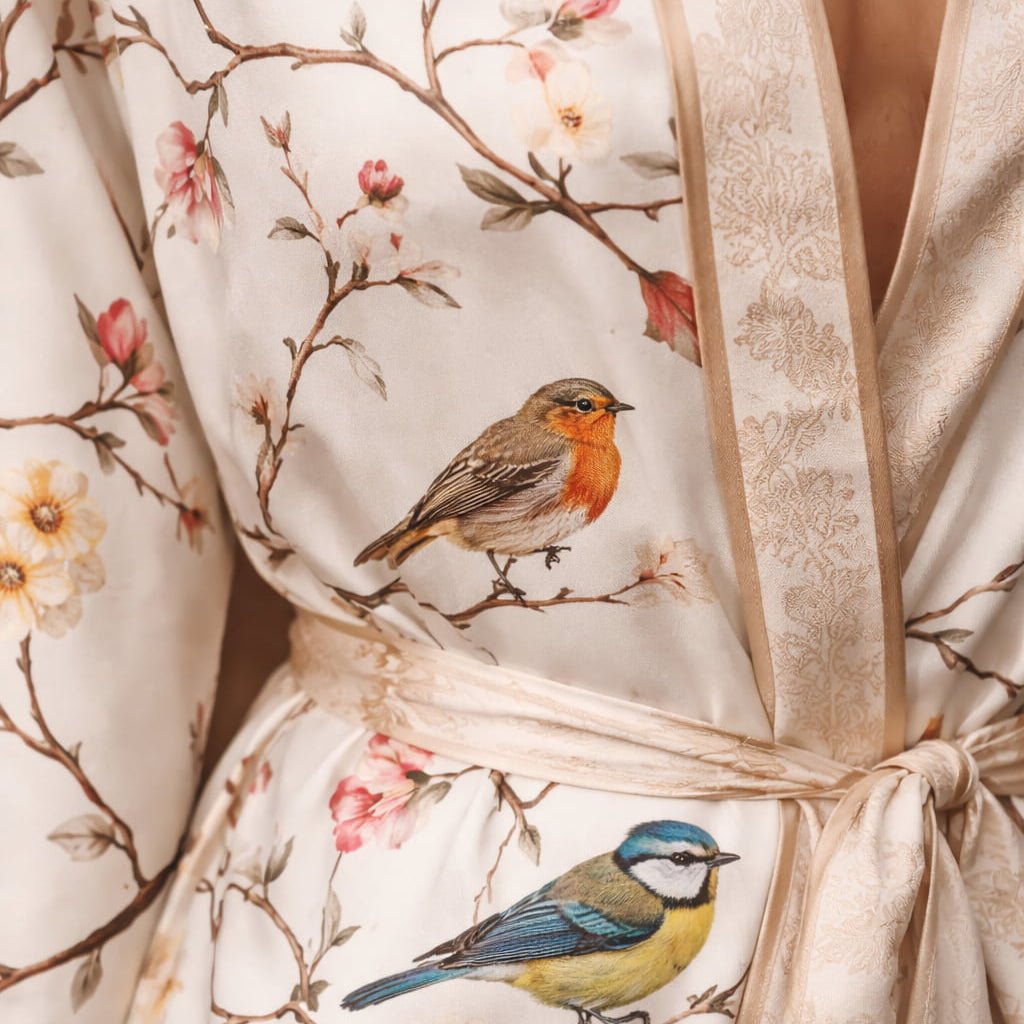 Pyjama Dames Satijn - Birdsong Silk - Kimomi