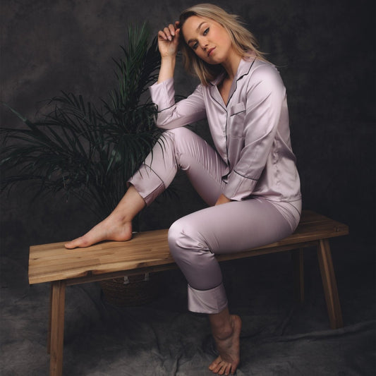 Pyjama Dames Satijn - Soft Chill Classic - Kimomi