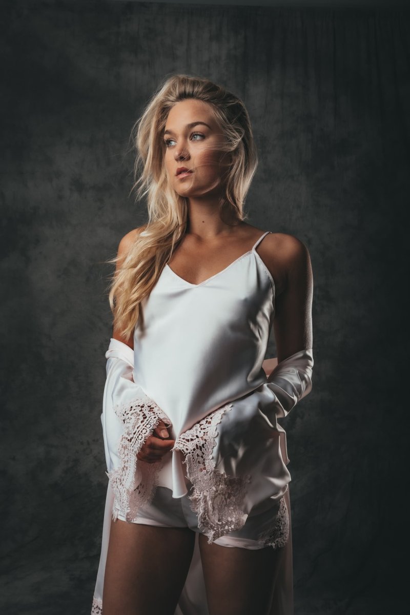 Pyjama Dames Satijn - Soft Lace & Chill - Kimomi