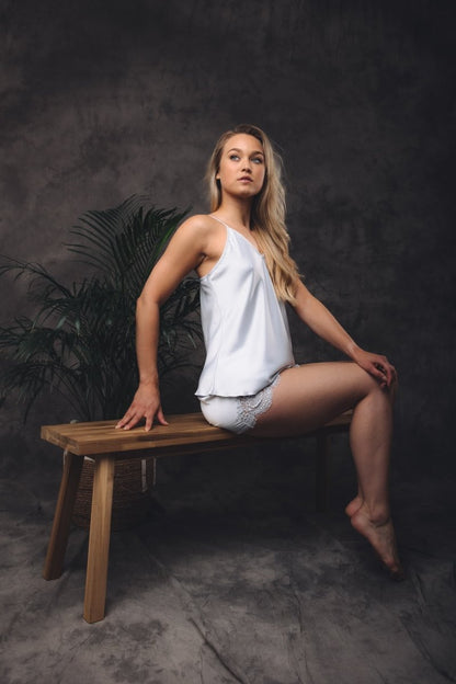 Pyjama Dames Satijn - Soft Lace & Chill - Kimomi