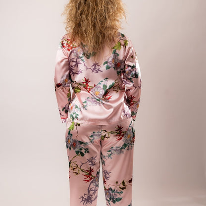 Pyjama Dames Satijn - Tokyo Fall Blossom - Kimomi