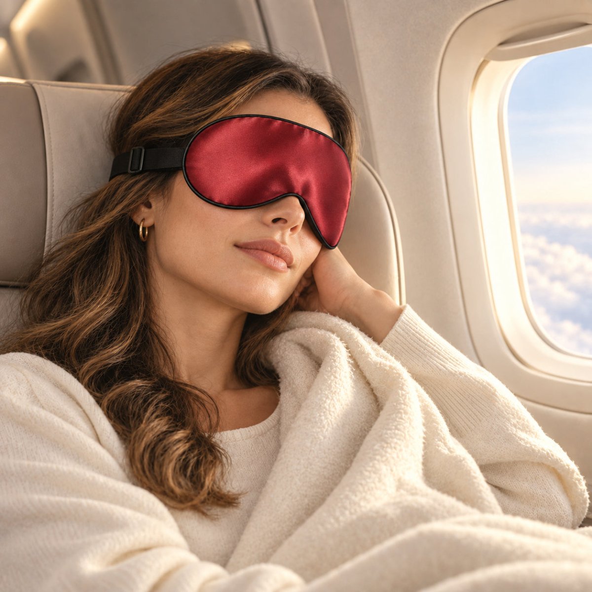 Satijnen Slaapmasker – Zacht Oogmasker voor Slapen en Reizen - Kimomi